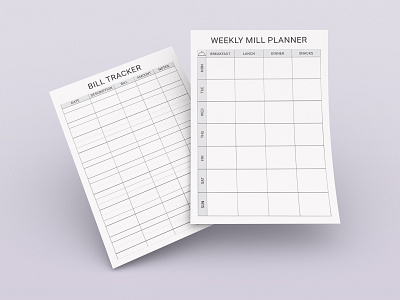 Weekly mill planner 3d animation graphic design logo motion graphics planner ui