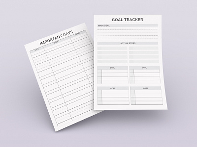 Goal tracker planner 3d animation goal tracker planner graphic design ui