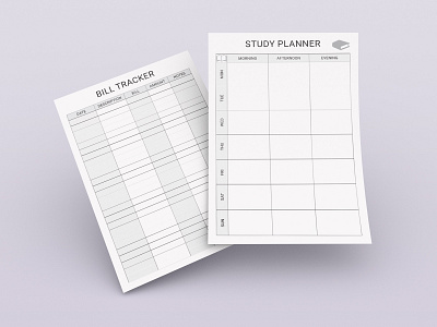 Bill Tracker Planner 3d animation bill tracker planner graphic design logo motion graphics ui