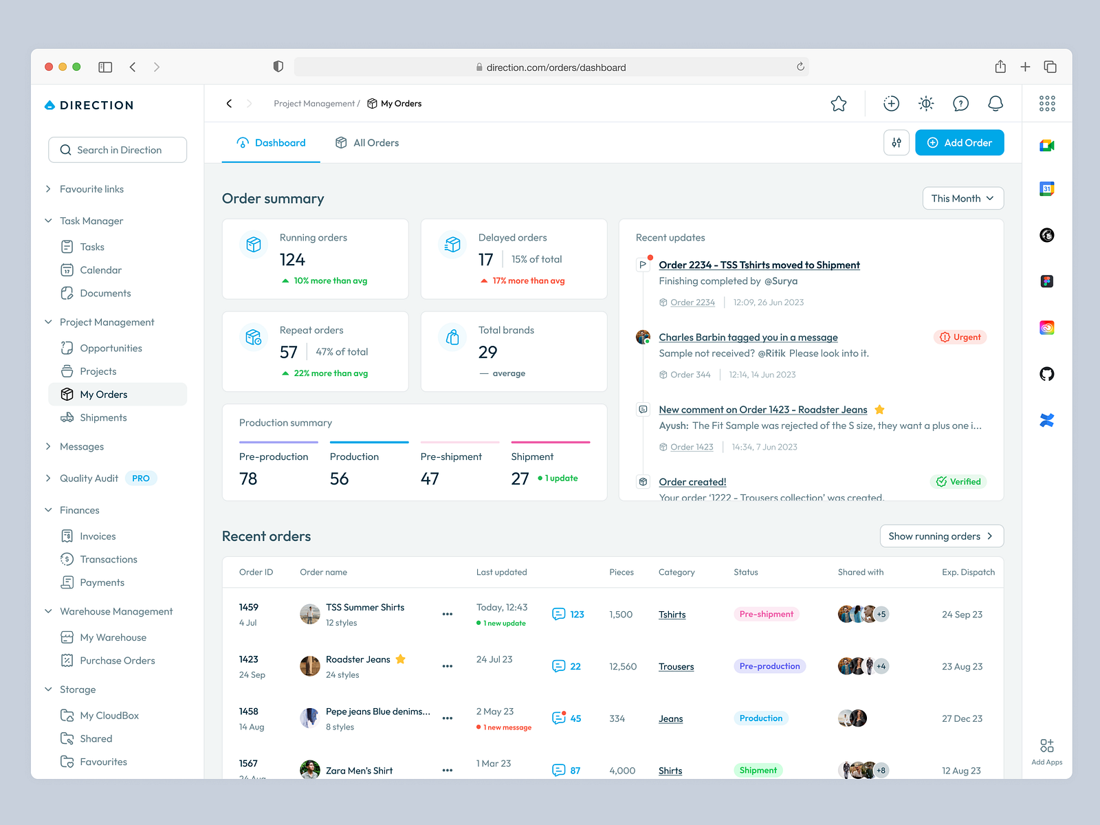 Direction - a B2B Software for everything by Ritik Raj for Parcelle on ...