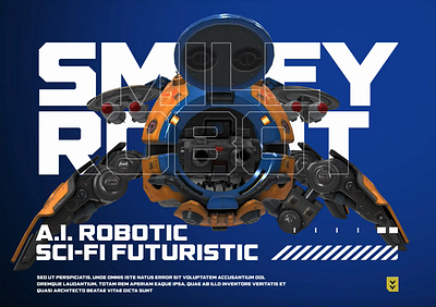 SMILEY ROBOT 3D Website 3d ai animation dora futuristic robot sci fi ui website