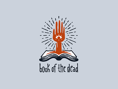 Book of the dead book dead evil eye halloween hand horror logo logotype