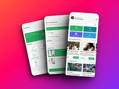 Hospital Management Mobile App branding mobile app ui ux