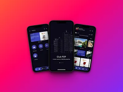 Club P2P ( Loyalty Management App) branding mobile app ui ux