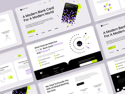 Banking Landing Page balance banking card clean credit currency e wallet expends finance fintech landing page money payment revenue safety startup transaction transfer ui ux website design