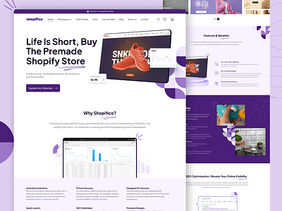 Shopify Store Concept: Ecommerce Website by uxxperience on Dribbble