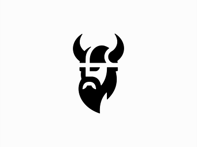 Minimalist Viking Logo by Lucian Radu on Dribbble