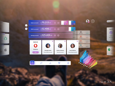 Metaverse Banking VR / AR Design Concept of the Future ar bank banking banking innovation cx design finance financial fintech holographic immersive meta metaverse ui user experience ux virtual reality vr vr banking