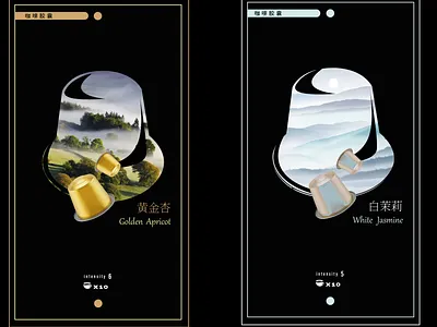 coffee capsules box working on concept 2023 black capsules china coffee concept design package taste variations vector working on