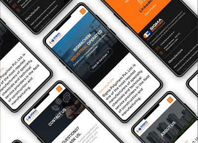 Construction and Manufacturing Website Mobile responsive branding bright chemicals clean website creative landing page dark mode design dark ui design design designer99studio grid landing page latestdesign manufacture resposive design ui web design