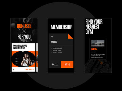 Fit And You Mobile Website black design fitness health minimalism mobile mobile website responsive design responsive website sport typography ui ux web web design website