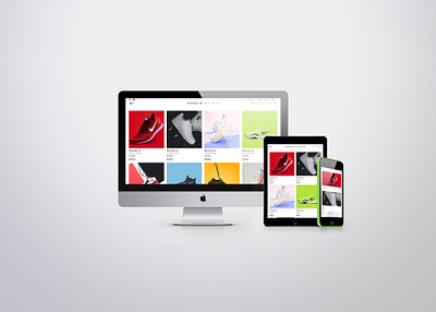 Responsiveness on the example of a website for a store graphic design illustration ui ux