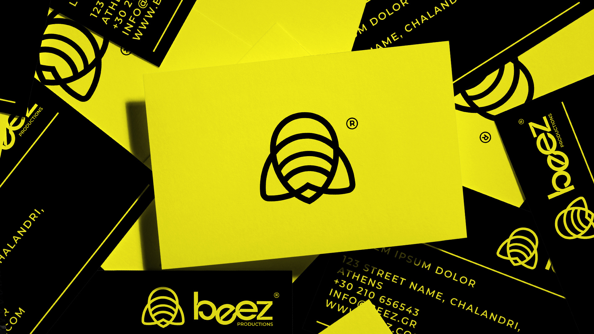 Beez branding graphic design logo
