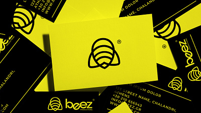 Beez branding graphic design logo