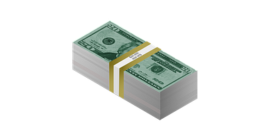 US Dollars Stack (Realistic) graphic design