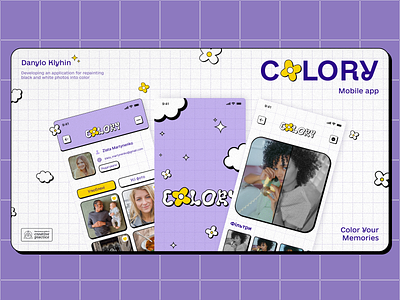 Design for the Colory photo editing app app app design design figma illustration photoshop ui ux