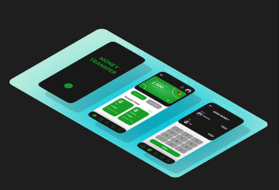 Money Transfer App UI/UX Design design graphic design ui ux