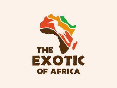 The Exotic of Africa africa bird illustration landscape logo nature savannah toucan travel tshirt wildlife