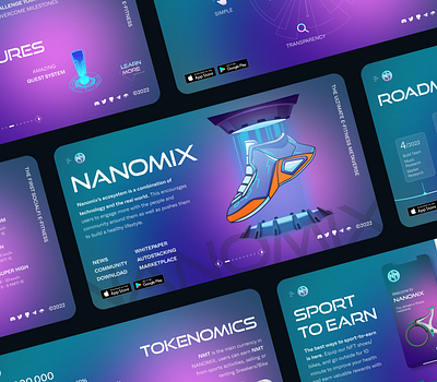 NFT Landing Page Website Design blockchain coin design landing page metaverse nft nfts science space technology trend trending ui ux website