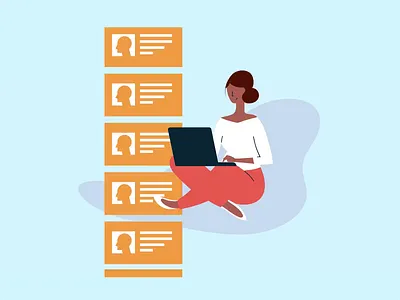 Scrolling SVG animation animation contacts css svg ui vector