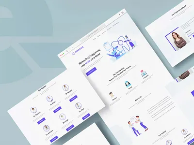 DantCare Web Ui Design ai figma figma design graphic design illustation illustrator logo photoshop ui ui design ui ux ux ux design web web design web ui