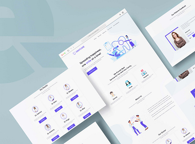 DantCare Web Ui Design ai figma figma design graphic design illustation illustrator logo photoshop ui ui design ui ux ux ux design web web design web ui