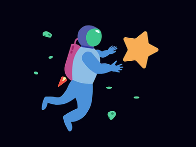 Astronaut SVG animation animation css icon set space svg ui vector