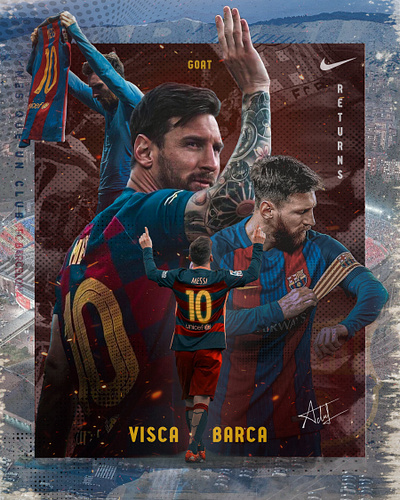 Lionel Messi Poster design graphic design poster posterdesign