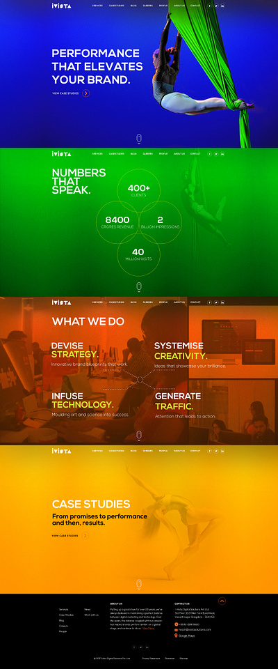 Ivista Website Design ui