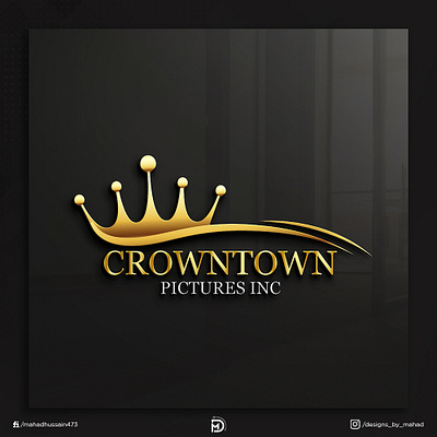 Crowntown Pictures Logo branding graphic design logo ui
