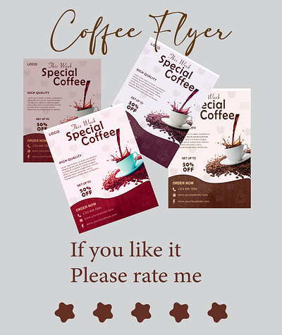 Coffee Flyer branding coffee flyer design flyer design graphic design
