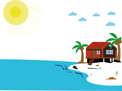 Sam Island illustration animation design graphic design illustration island