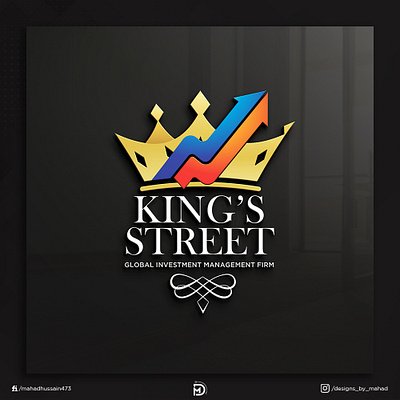 King's Street Logo 3d animation branding graphic design logo motion graphics ui