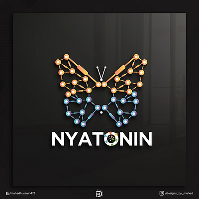 Nyatonin Logo 3d animation branding graphic design logo motion graphics ui