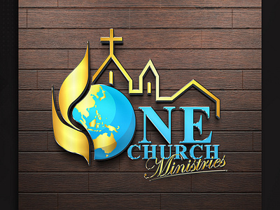 One Church Ministries Logo 3d animation branding graphic design logo motion graphics ui