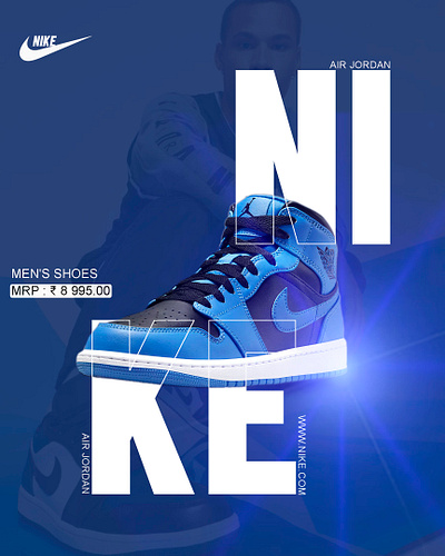 AIR JORDAN NIKE poster design shoes