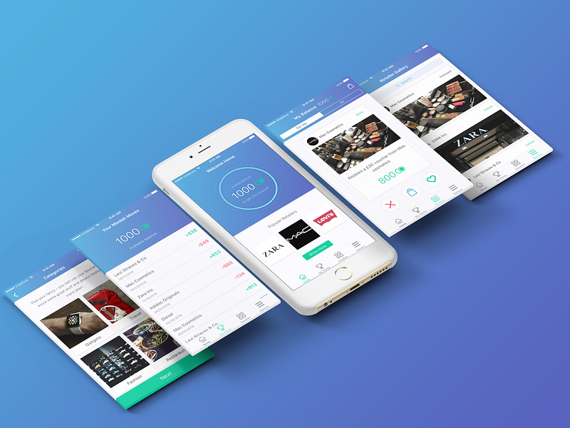 Loyalty payment app banking banking innovation digital banking finance fintech presentation design ui ux