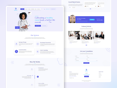 Psychologist Website Figma Template counselingwebsite figma modern design psychologistdesign psychologistwebsite responsivewebsite therapisttemplate therapisttoolkit websitedesign