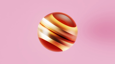 Gold Torus 3d animation branding candy design gold graphic design illustration logo motion graphics pink sweet ui