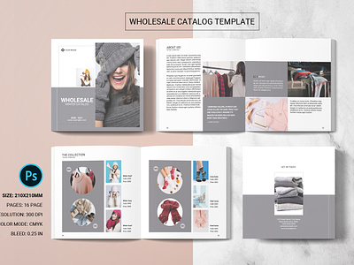 Wholesale Product Catalog layout line sheet linesheet lookbook product brochure product catalog product display psd wholesale brochure wholesale catalog