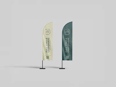 Full Circle Campervans adobe illustrator adventure advertising brand branding campervan client creative design explore flags full circle camper vans graphics logo mockup nomad nomad lifestyle off grid vector