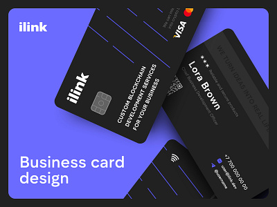 ilink Company Business Card Design brand brand idea branding business cards card company logo credit cards idea logo
