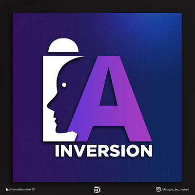 I.A Inversion Logo 3d animation branding graphic design logo motion graphics ui