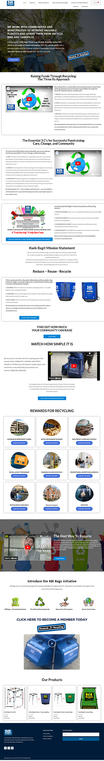 environmentally friendly recycling bags Website agency agency landing page agency website blog blog website design business landing page ecommerce portfolio website portfolio website design website design wordpress website