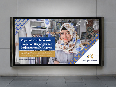 Rangkul Teman Cooperative - Ads ads batik billboard brand identity branding cooperative design digital finance fintech graphic design hijab indonesia jakarta koperasi logo logo design online ui website