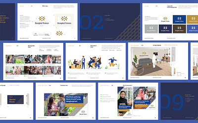 Rangkul Teman Cooperative - Brand Guidelines blue brand guidelines brand identity branding cooperative design digital finance fintech gold graphic design illustration indonesia jakarta koperasi loan logo online ui vector