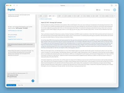 ChatGPT Style Financial Application