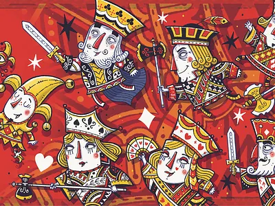 NAIN JAUNE best cards character design fun game illustration king packaging