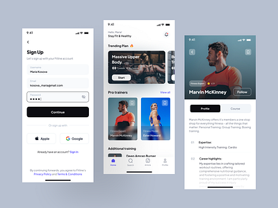 Sportup - Fitness and Workout UI Kit app branding design fitness graphic design illustration ios app mobile app sign in sign up sport ui ui kit ui8 uikit unkit ux workout