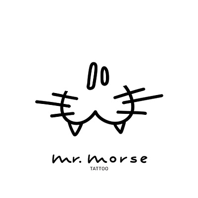 Mr. Morse brand logo graphic design illustration sketch vector